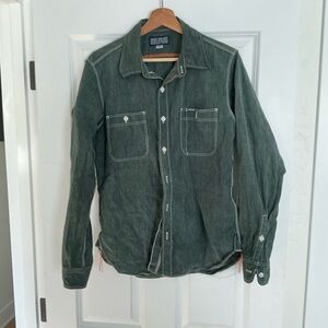 Iron heart button down shirt